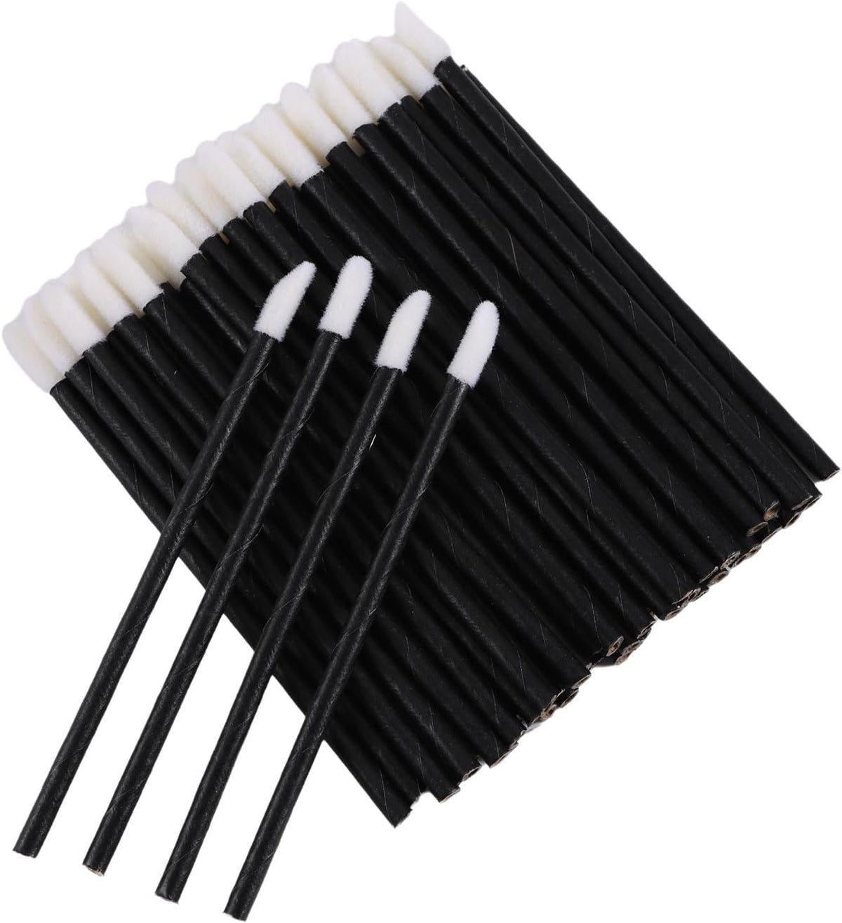Paper Handle Mini Lip Brush Supplies Spoolies 200Pcs