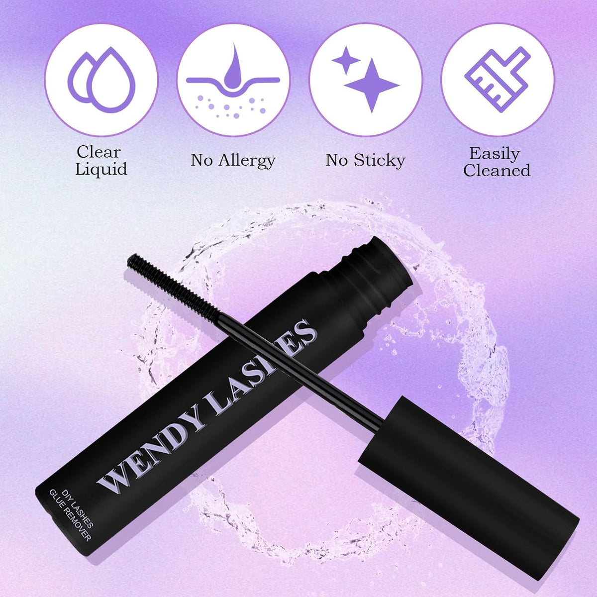 Individual Eyelash Lash Kit C/D Curl With Lash Bond and Seal Applicator & Remover
