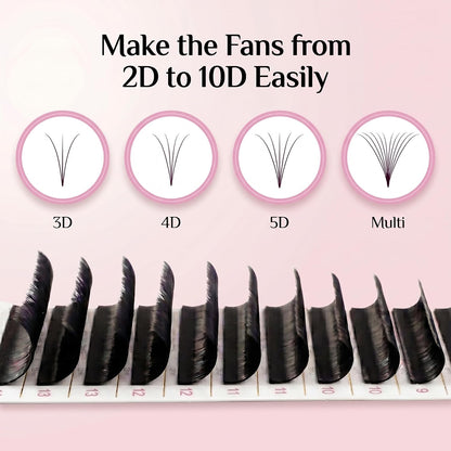 Eyelash Extensions 0.10 D Curl