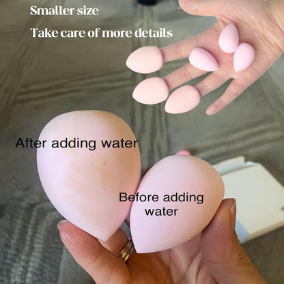 Pink Multi Coloured 14Pcs Makeup Sponges Sets