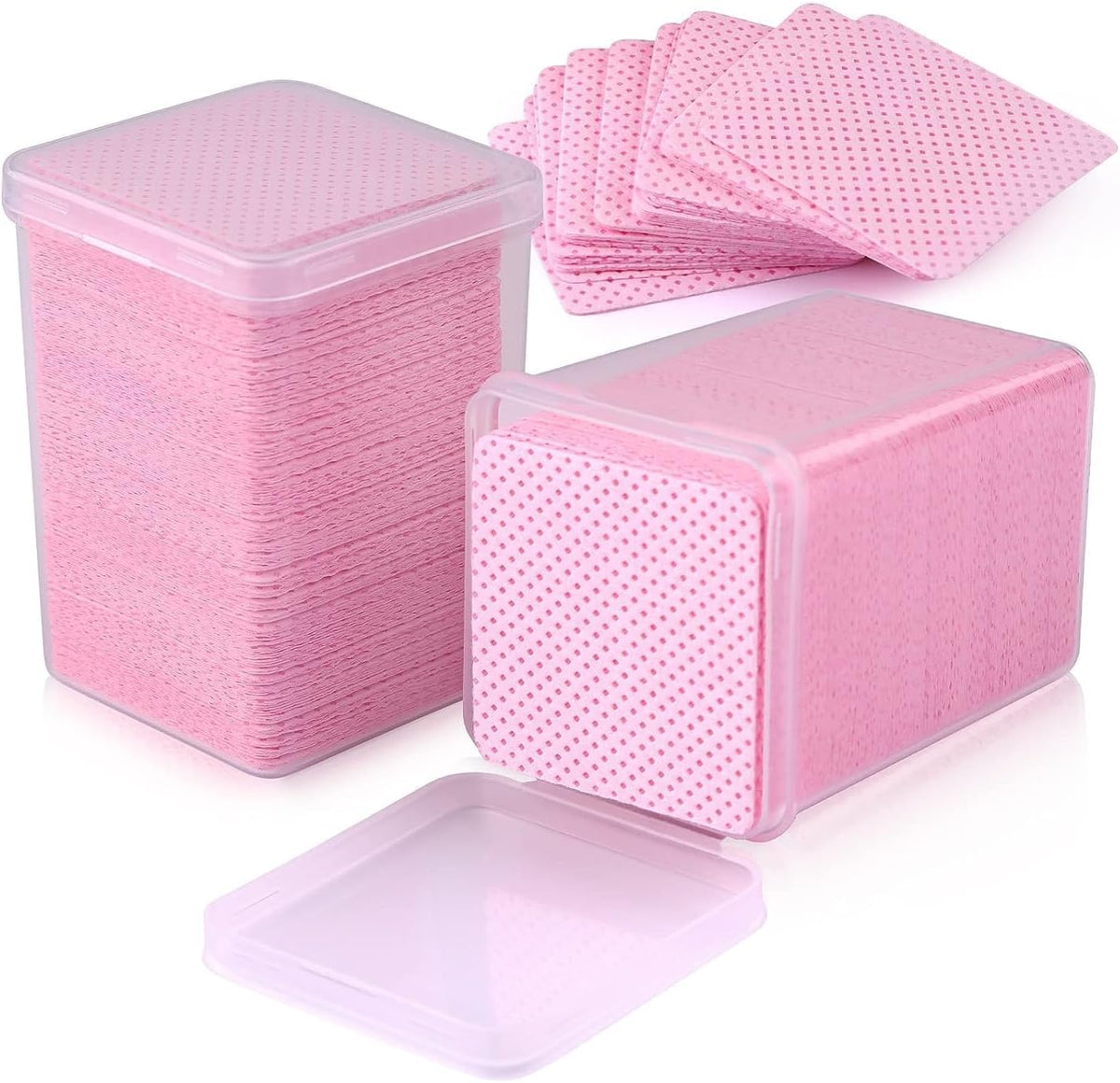 Lint Free Nail Wipes Non-Woven Polish Remover Pads 400pcs