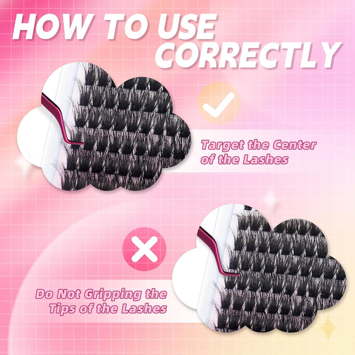 Lash Clusters 280Pcs 80D 12-18Mm Volume Fluffy Soft D Curl