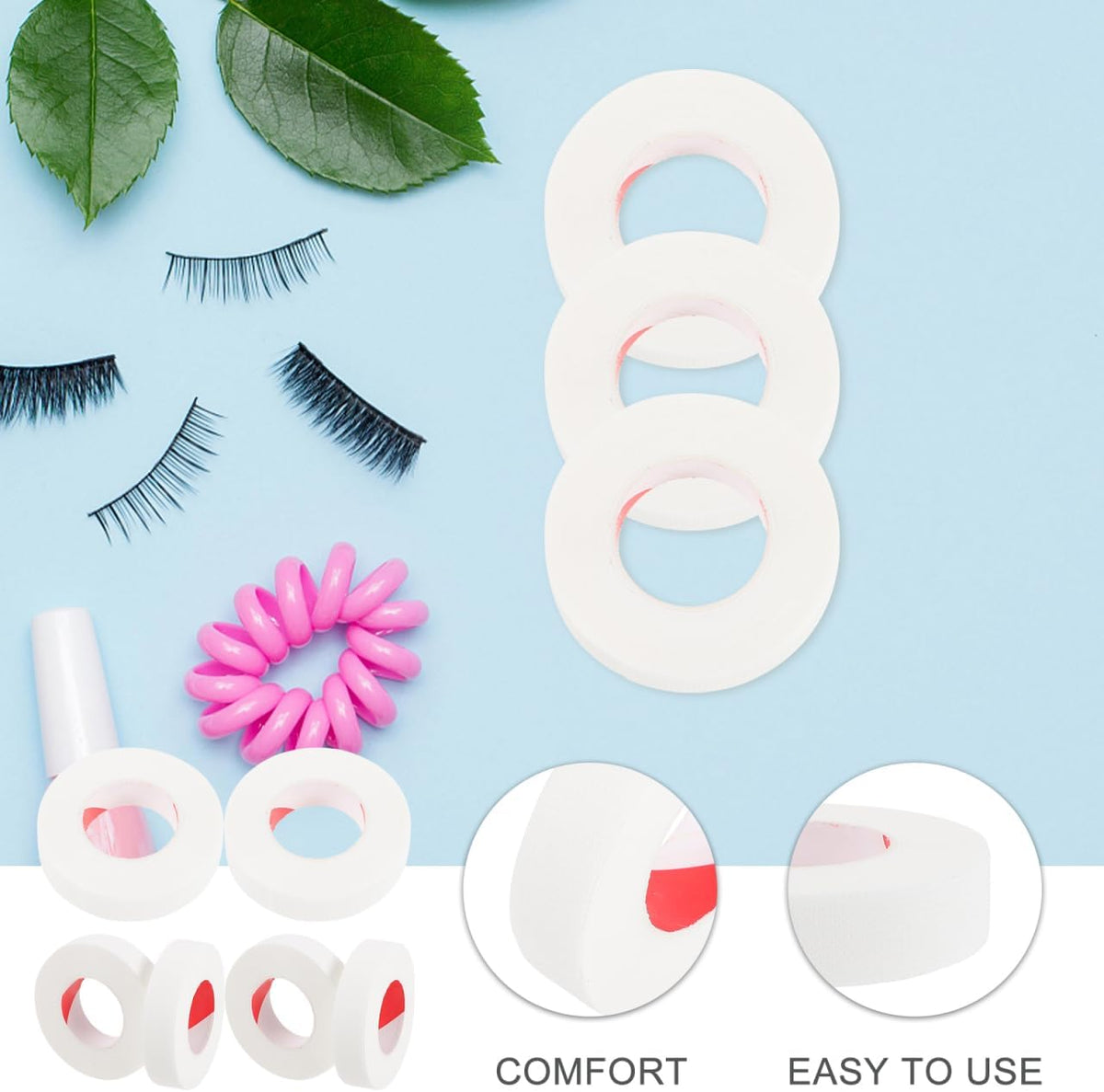 6 Rolls Eyelash Extension White