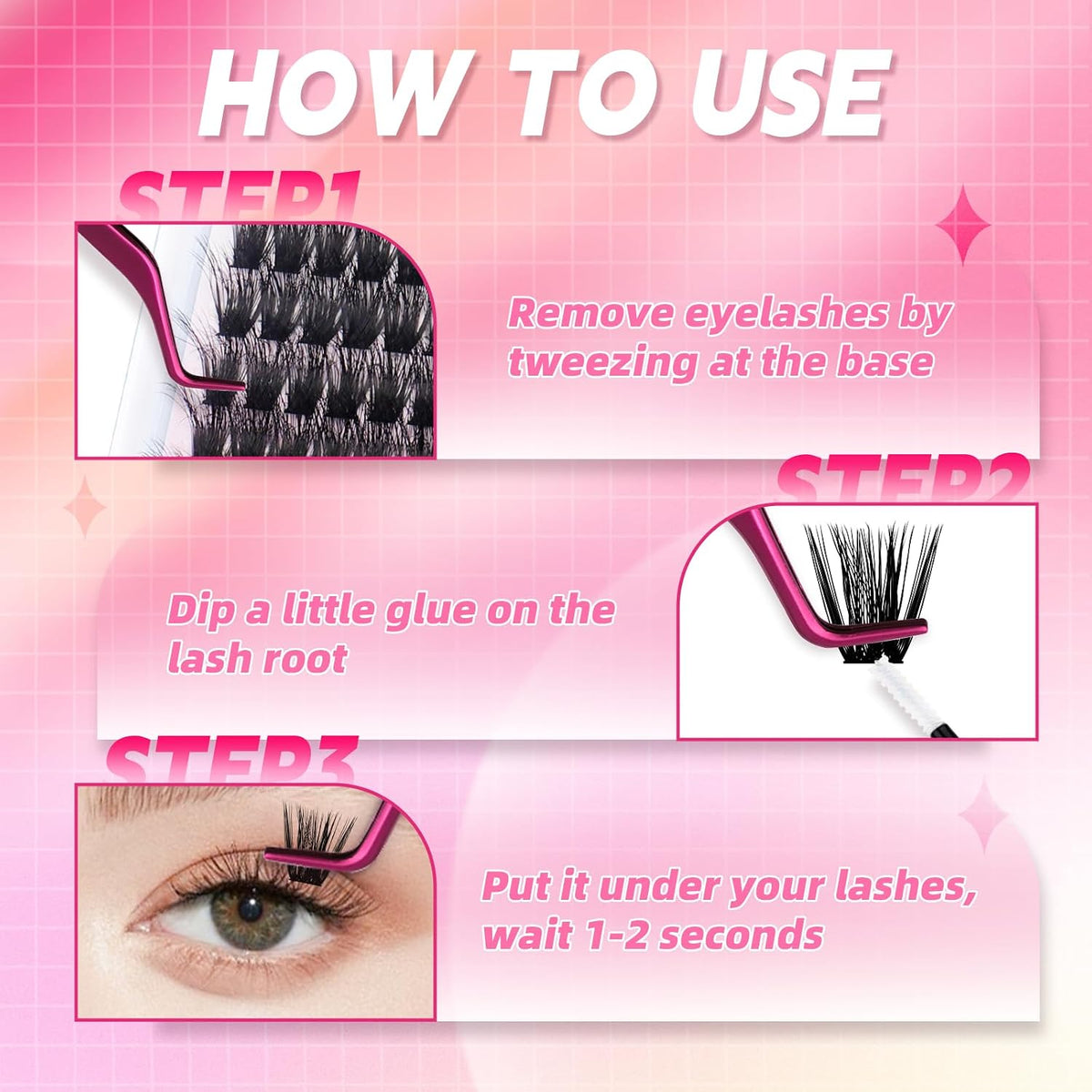 Lash Clusters 280Pcs 80D 12-18Mm Volume Fluffy Soft D Curl