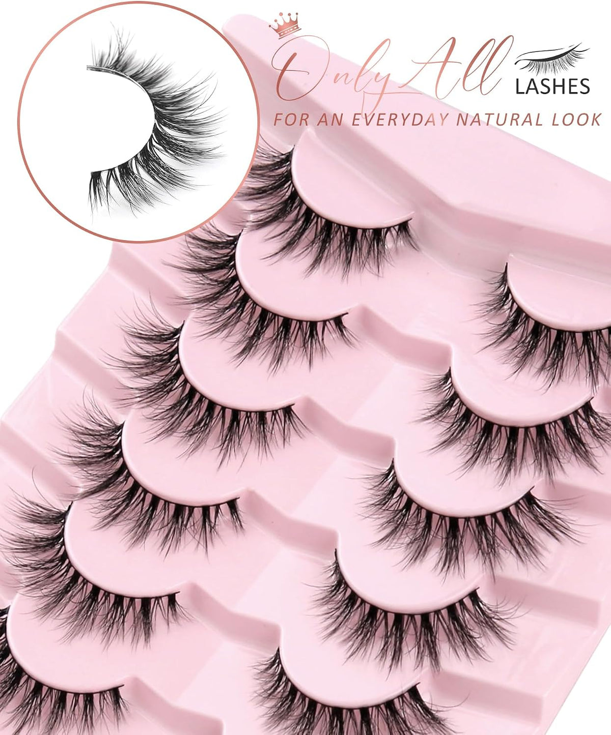False Eyelashes Cat Eye Lashes Volume Lashes Fake Lashes Wispy Lashes Mink Lashes Fluffy Natural Eyelashes 15Mm Lashes D35