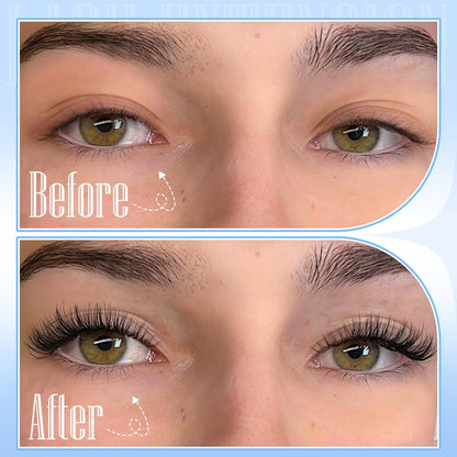 Left & Right Natural Lash Clusters Wispy Cluster Eyelash Extensions