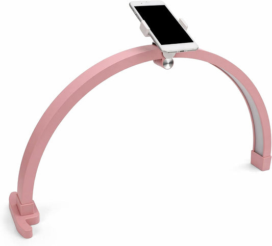 Half Moon Light for Nail Desk, 22 Inch 20W Foldable Half Moon Nail Desk Lamp, 3200 to 5600K Lash Lights Led 