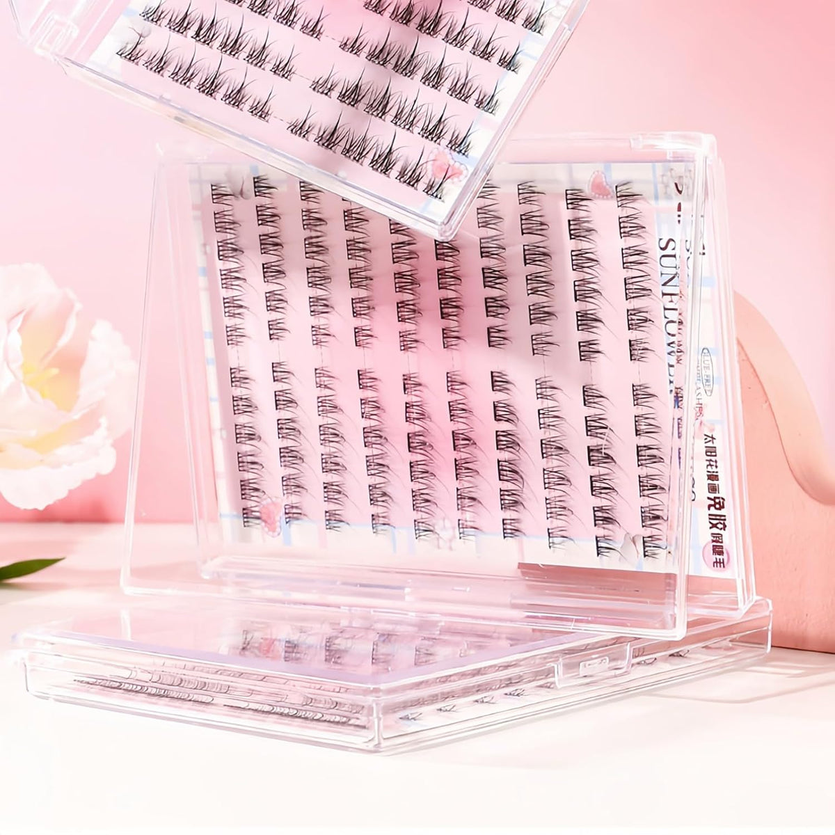 False Lashes, 120 Clusters, Natural C-Curve, Easy to Apply, Reusable False Eyelashes for All Makeup Styles