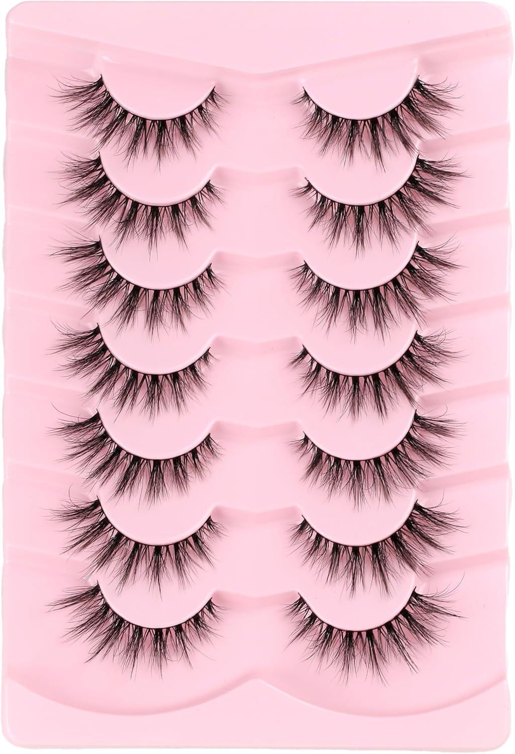False Eyelashes Cat Eye Lashes Volume Lashes Fake Lashes Wispy Lashes Mink Lashes Fluffy Natural Eyelashes 15Mm Lashes D35