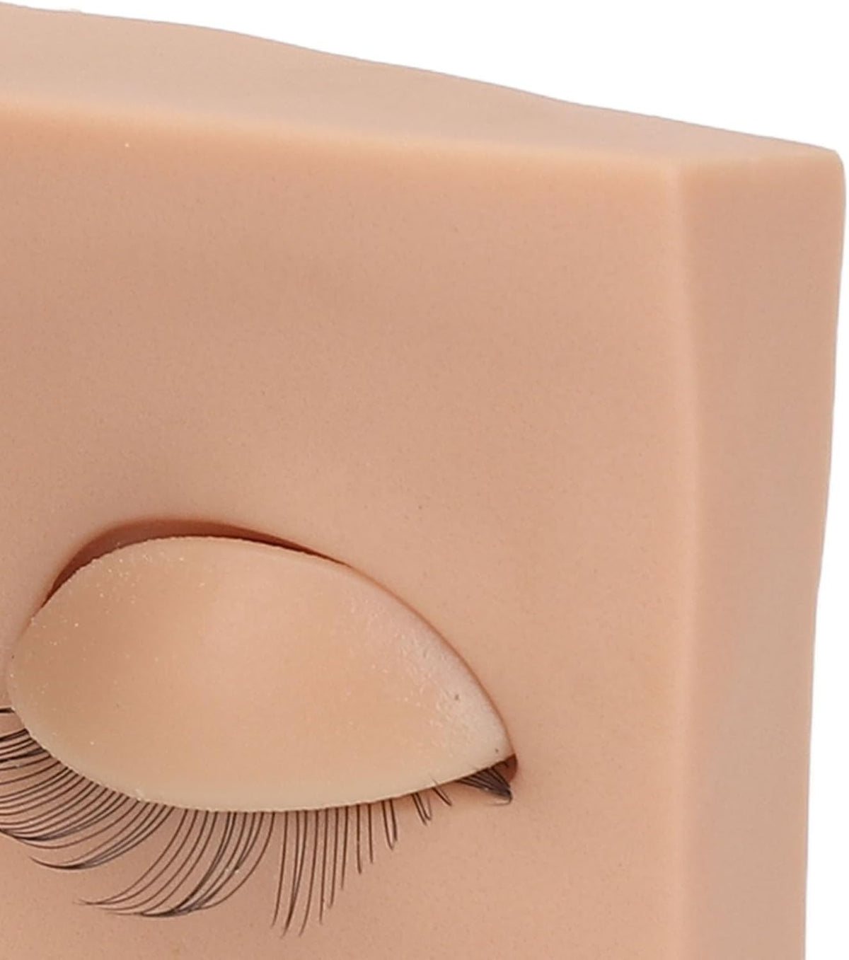 Eyelash Training Mannequin, Lash Extension Practice Kit with 3 Pairs of Removable Lash Practice Eyelids, For  Beginners and Reusable